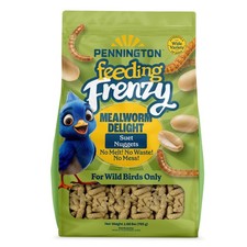 Feeding Frenzy Mealworm Suet Nuggets Wild Bird Food 27 oz for Outside Bird
