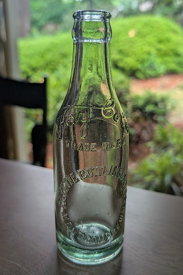VINTAGE Lt Green Fay-Cola, Montgomery WV, Fayette Bottling & Ice, Script Form