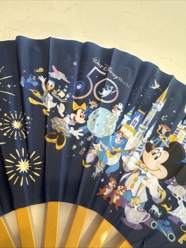Walt Disney World 50th Anniversary Vault Collection Folding Handheld Fan - Picture 6 of 11