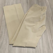 Prada Dress Pants Womens Size 38 Khaki Beige Straight Leg Small Blemish