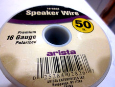 Arista-16 GA Gauge 50 Feet ft Heavy Duty Home Audio Cable Speaker Wire