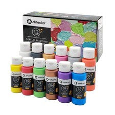 Artecho Metallic Acrylfarben Set   12 Farben ...