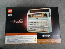 LEGO ICONS RETRO RADIO 10334 - 906 PIECES BRAND NEW IN BOX NEVER OPENED