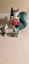 VINTAGE 1950S JAPAN SQUIRREL WITH CHAIN AND B...