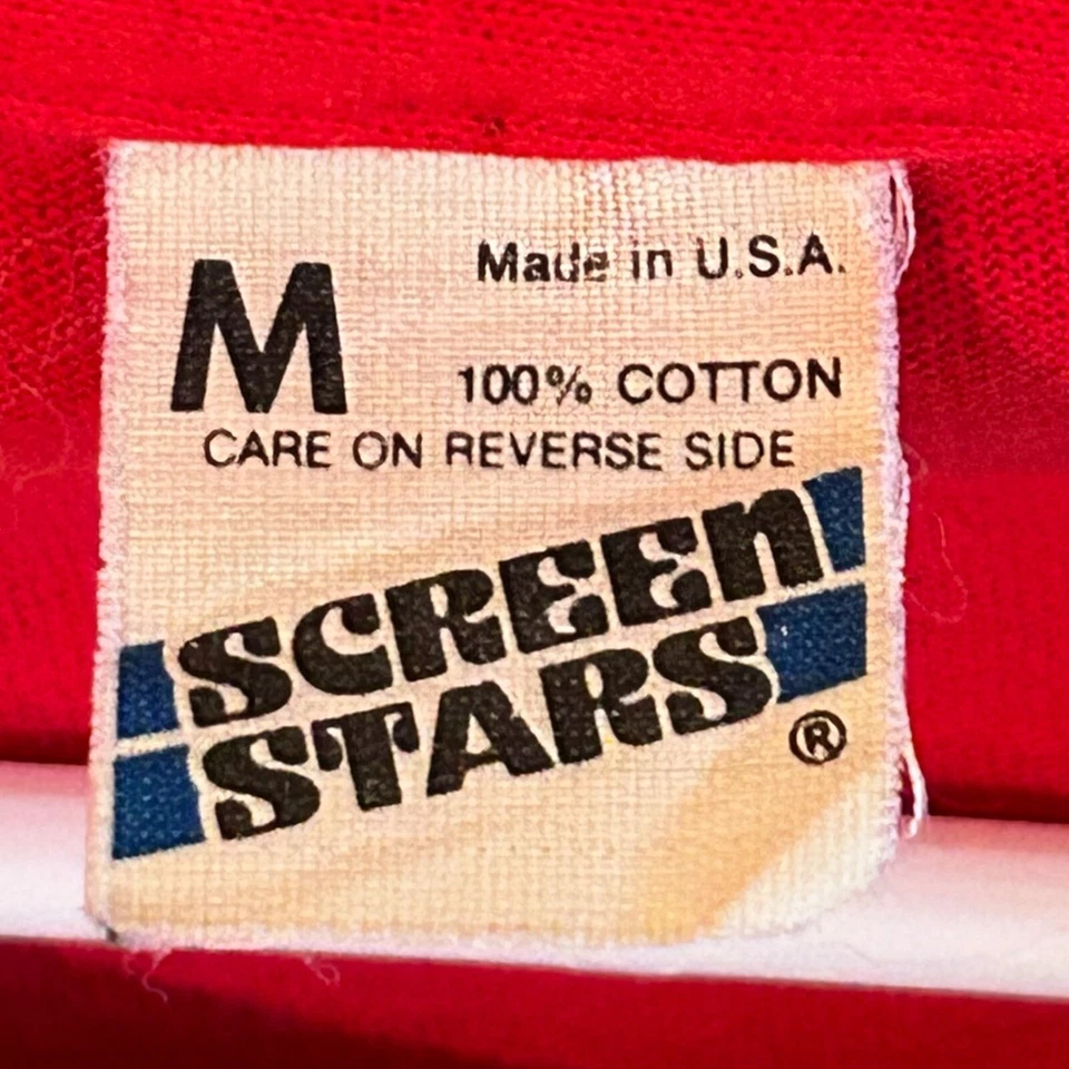 1980s Zipperhead T-Shirt Philadelphia Red Vintage Punk Women's Size Small READ - Image 3 of 4