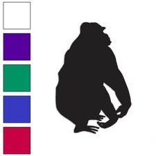 Gorilla Monkey Ape, Vinyl Decal Sticker, Multiple Colors  Sizes 877