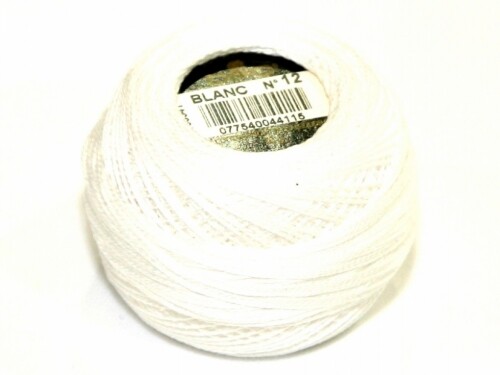 12 Inch Perle Cotton Thread DMC Perle (Pearl) 12 Cotton #642 DARK BEIGE GREY 10g Ball 120m White Perle Cotton Embroidery Threads