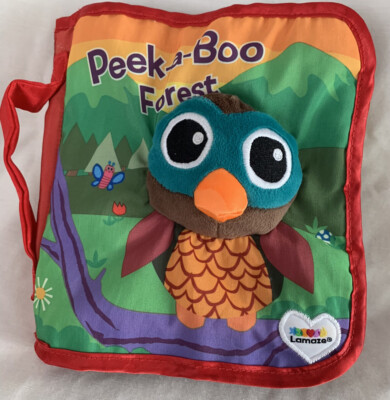 Tomy Lamaze Peek-a-Boo Forest Cloth Crinkle Book for Babies