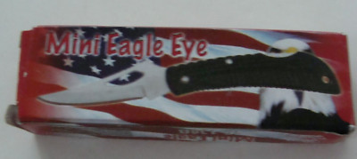 NOP Frost Cutlery 3'' Mini Eagle Eye Folding Lockback Pocket Knife 18-138B USA