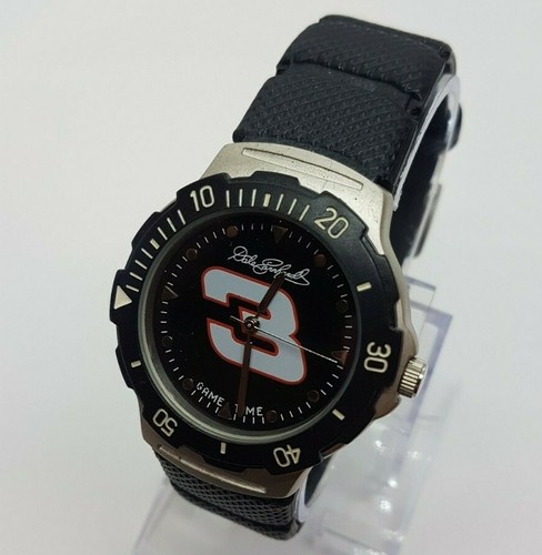 Dale Earnhardt No.3 Nascar Racing Watch, Game Time NASCAR Racer Watch Vintage - Afbeelding 1 van 12