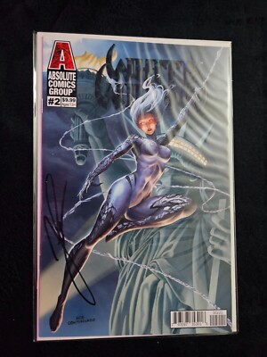 WHITE WIDOW #2 - BLUE FOIL VARIANT COVER EDITION  signed By Jamie Tyndall w/COA