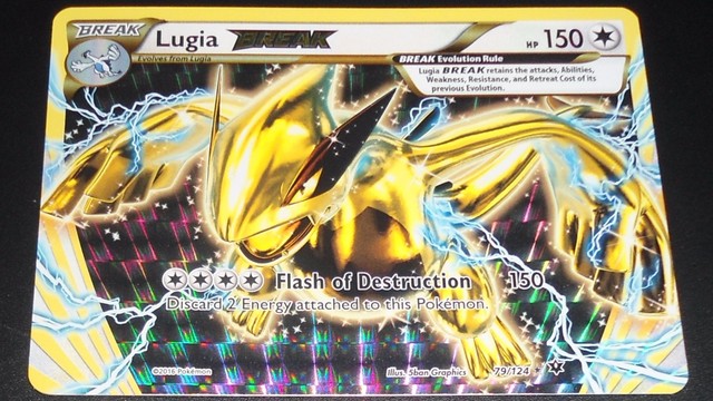 Lugia Break 79 124 XY Fates Collide Near MINT Ultra RARE Pokemon Card 