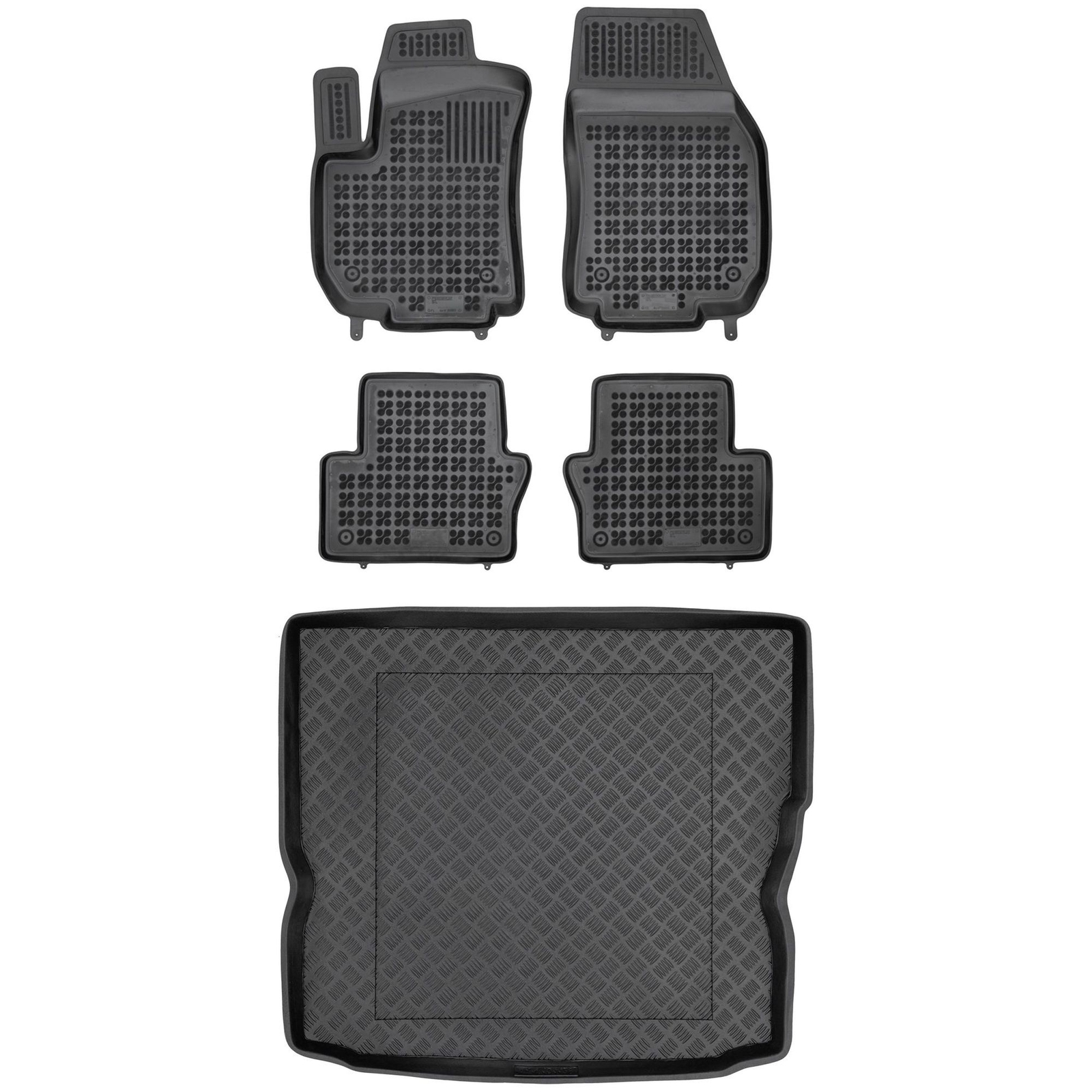 Jeu de tapis de sol et coffre en PE premium pour Opel Zafira B