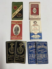 Vintage 8 Cigarette Rolling Paper Prince Albert-Half & Half-Union Leader & More
