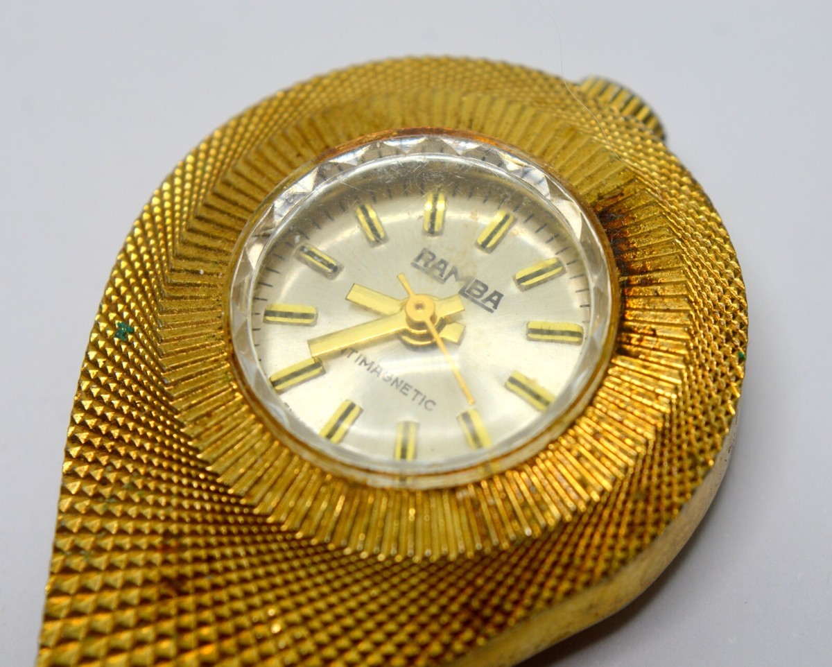 VINTAGE RAMBA BRANDED SWISS MADE ANTIMAGNETIC MECHANICAL WATCH