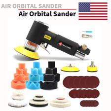 48pcs 123 Inch Mini Pneumatic Polisher Air Orbital Sander Buffer Machine Tool