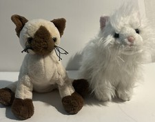 Webkinz Siamese And Persian Cat Plush Bundle Stuffed Animal No Code Ganz Kitties