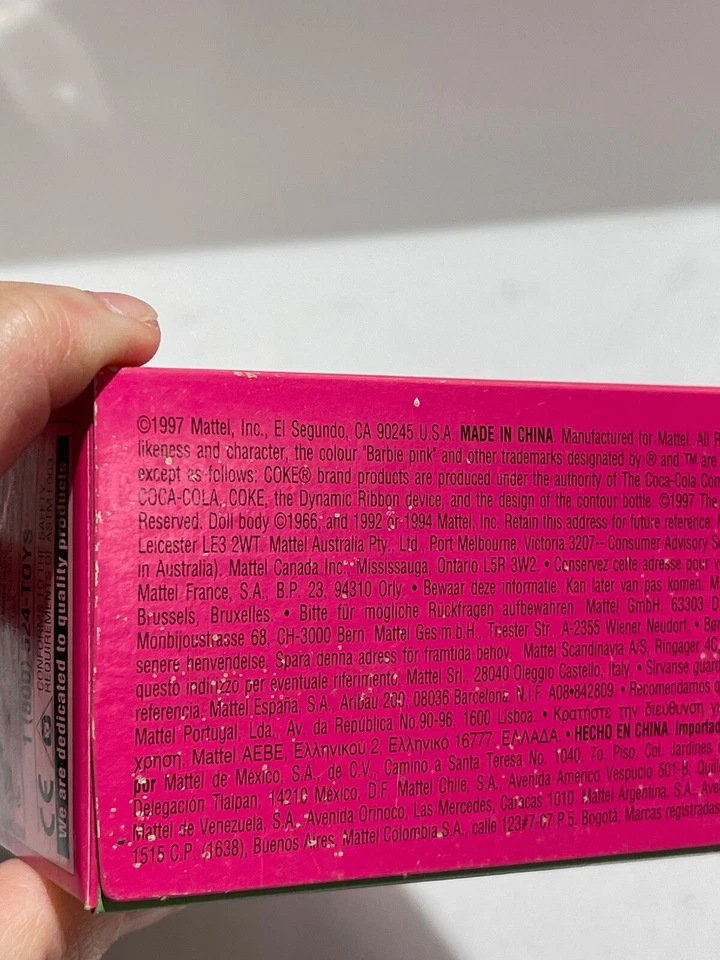 MUÑECA BARBIE MATTEL ESPECIAL PICNIC COCA COLA 1998 DE COLECCIÓN B4 B8 Foto 3 de 4