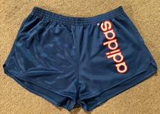 Vintage 80's Mens Large Adidas Spellout Deadstock Sprinter Running Short Shorts