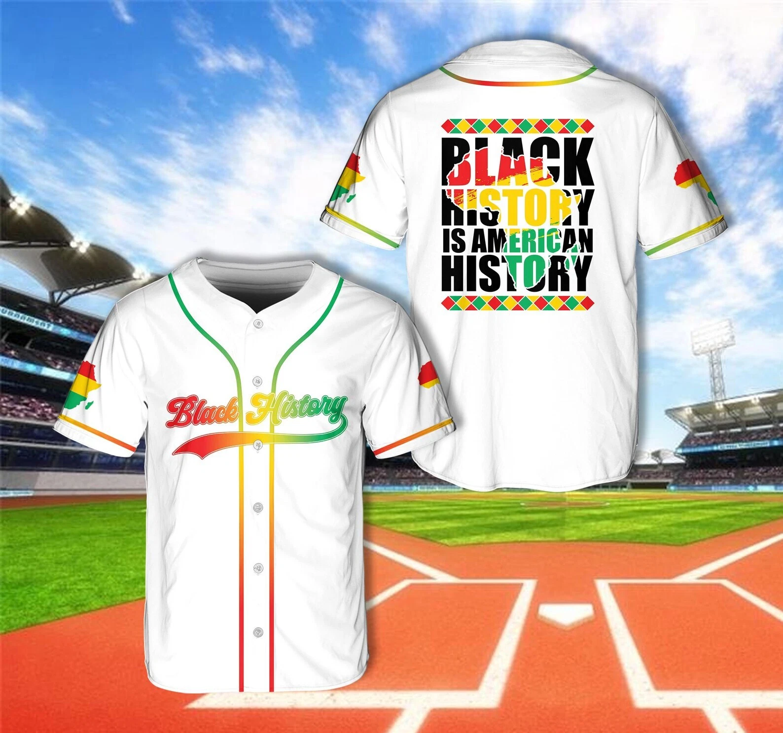 Black History Is American History Happy Juneteenth Baseball Jersey Shirt