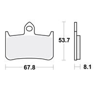 TRW BremsbeläGe Passend Vorn FüR Honda CB 250 F Hornet Bj. 1996-2001