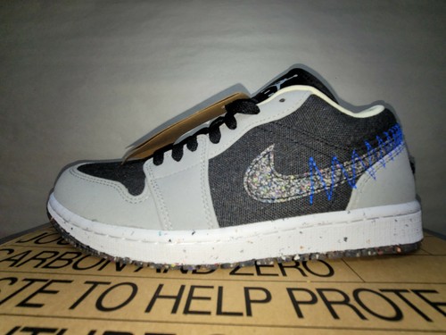 Mens Air Jordan 1 Low SE Crater Grey 
