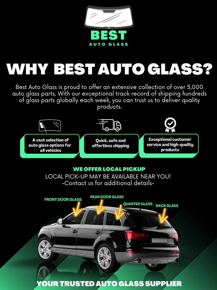 Cristal ventana DR delantero derecho Fit 92-99 Mercedes Benz 300SD&SE, 400,500&600SEL-S320 Foto 3 de 4