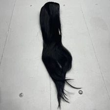 Onedor Black Synthetic 3/4 Half Wig On Mesh Cap New