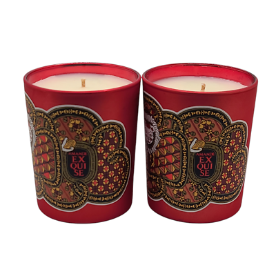 2 Pack Diptyque Amande Exquise (Almond) Candle 190g *New in Plain