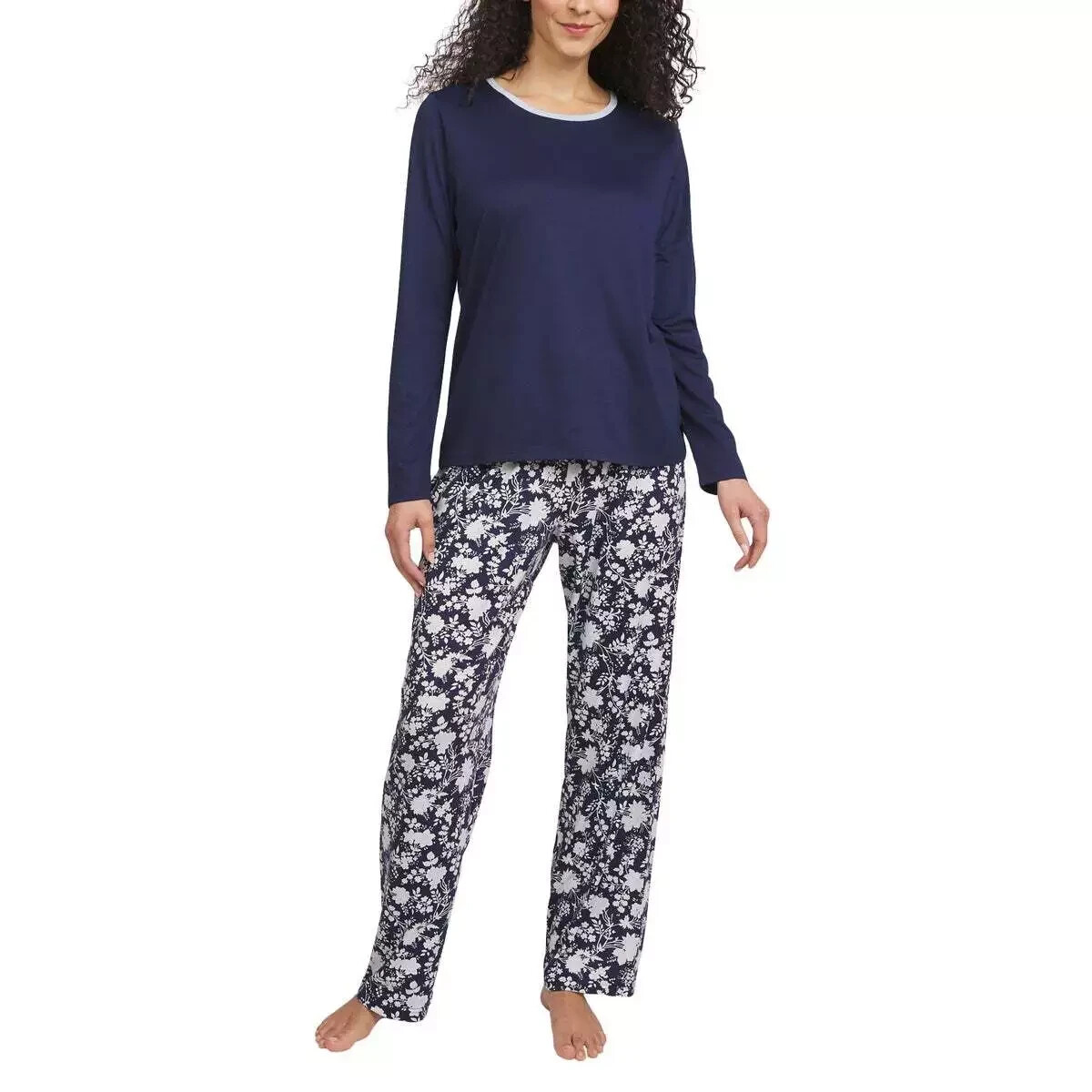 2pc Lands End Women Ladies Pajama Set Sleepwear Night Dress Bed