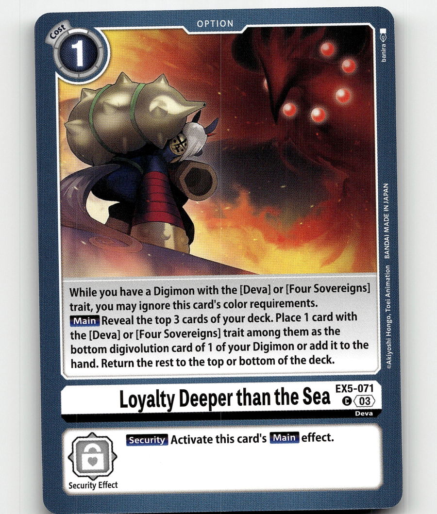 Digimon CCG Loyalty Deeper than the Sea - Animal Colosseum | eBay