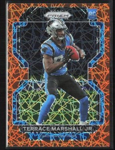 2021 Panini Prizm #348 Terrace Marshall Jr. Orange Lazer RC