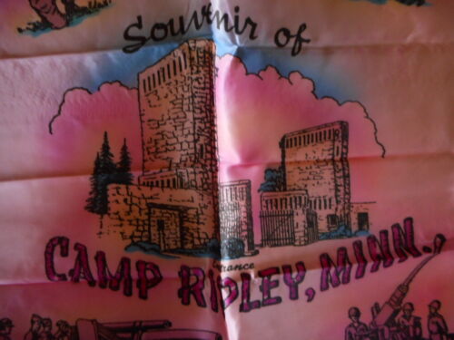 Camp Ripley MN Minnesota Military Vintage Pillow Souvenir Howitzer Tank - Picture 3 of 10