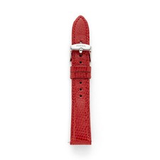 NEW FOSSIL 18MM RED EMBOSSED LIZARD LEATHER WATCH STRAP,BAND-S181159