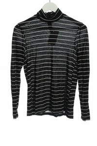 B/W ZARA COLLECTION Jersey de cuello alto negro estampado a rayas look  casual | eBay