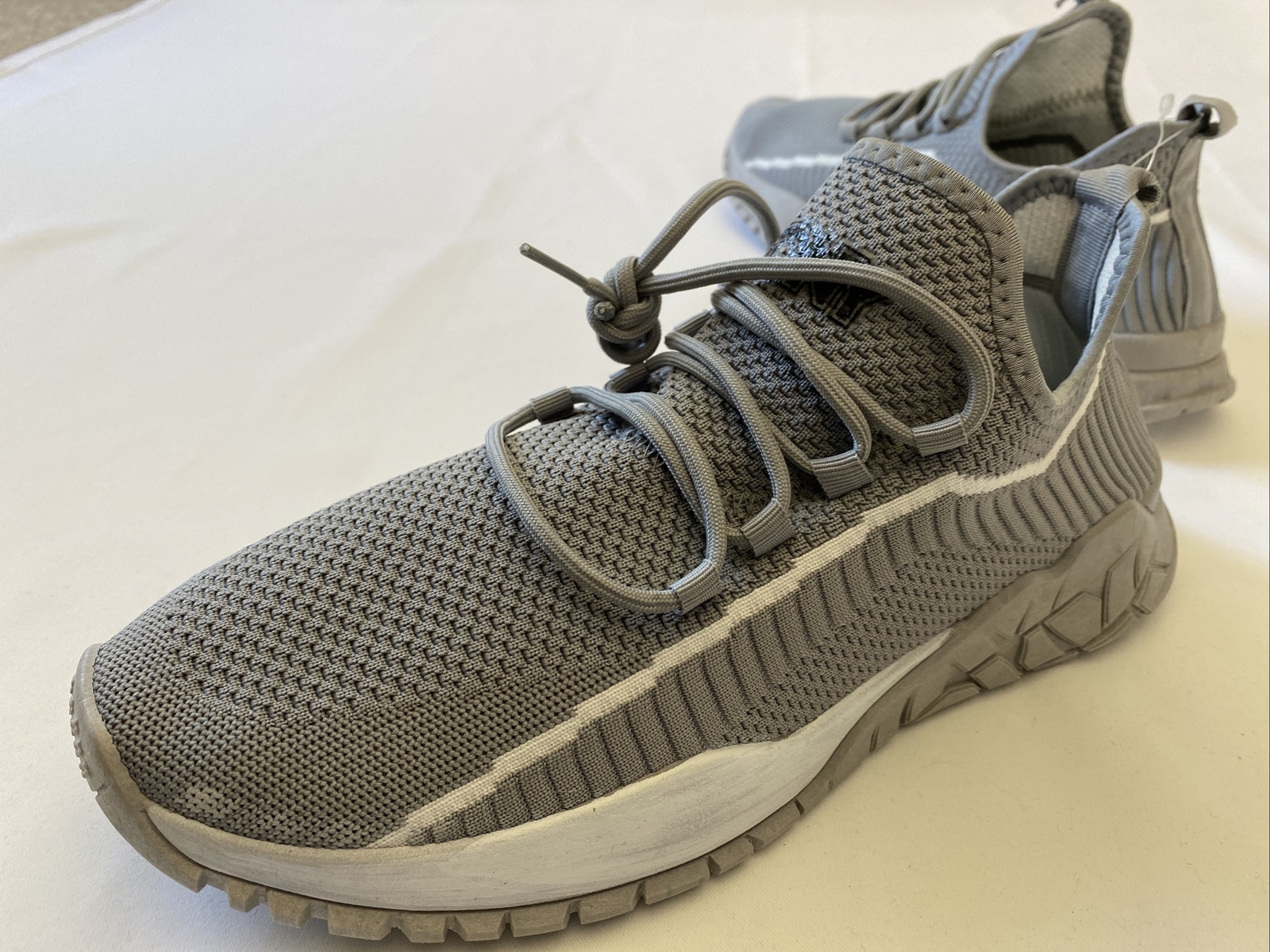 Scarpe da ginnastica da uomo PONY Rocky taglia 12 grigie top basse in gomma tessile tessile