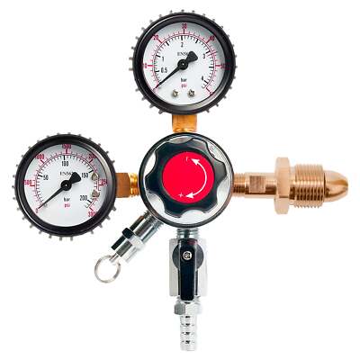 Dual Gauge Nitrogen Nitro Stout Beer Coffee Guinness Gas Regulator CGA580 60PSI