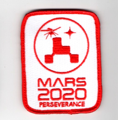 Jpl / Nasa Mars 2020 Vêlkrö Aufnäher: Perseverance Rover W / Mini-Helicopter