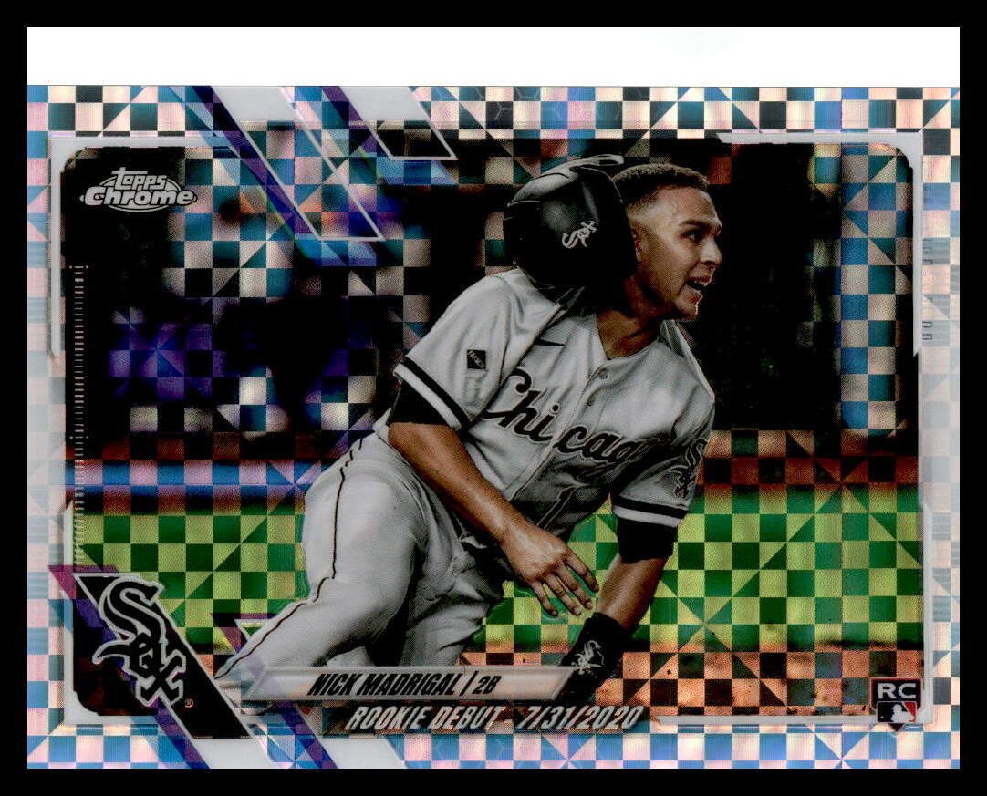 2021 Topps Chrome Update Nick Madrigal X-Fractor /99 RC #USC89