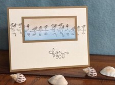 Stampin Up Thinking of You Card Thank You Get Well Birthday Card Sandpipers