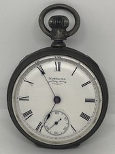 AMERICAN WALTHAM POCKET WATCH / Coins Silver 15 Jewels 18s 1887 Runs