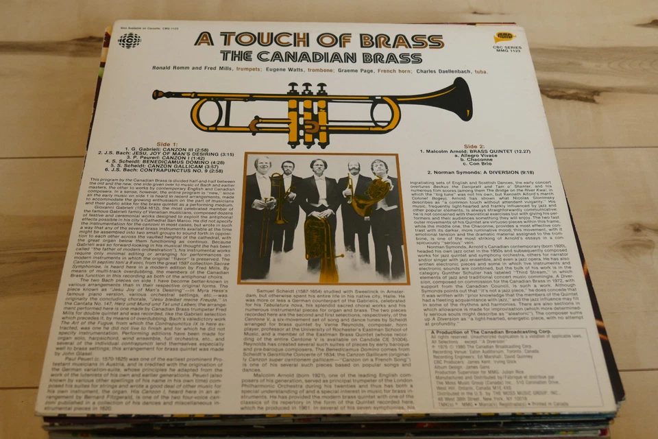 The Canadian Brass - A Touch of Brass - Instrumental - Album Vinyl LP - Bild 2 von 2