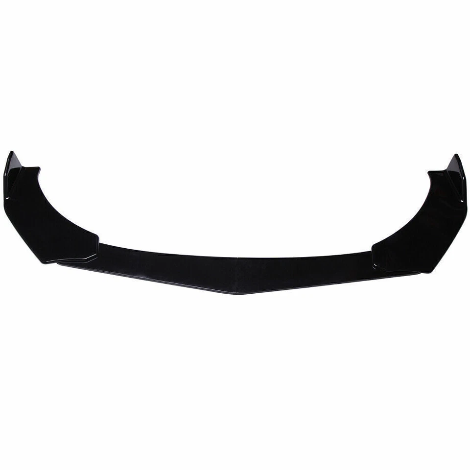 SPOILER AVANT LÈVRE PARE-CHOCS NOIR BRILLANT POUR FORD TRANSIT CUSTOM 2018+ - Photo 4/4