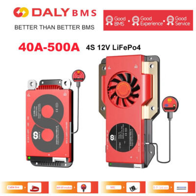 Daly Smart BMS 4S 12V 40A 60A 100A 300A 400A 500A LiFePo4 Akku BMS Bluetooth