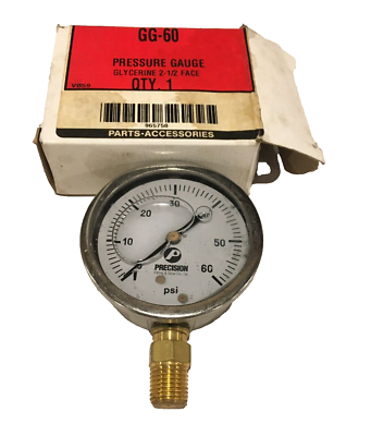 #ad #ad GG 60 Precision Liquid Filled Pressure Gauge Glycerine 2 1 2 Face $25.00