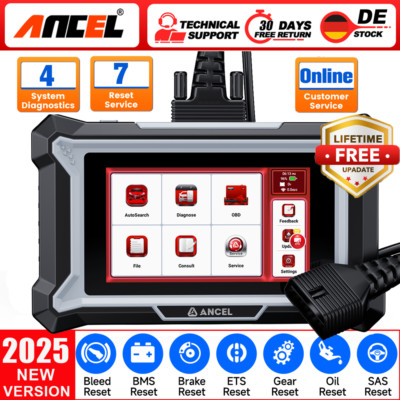 2026 ANCEL DS100 Profi Auto Diagnosegerät KFZ OBD2 Scanner Fehlerauslesegerät