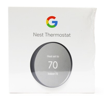 New Genuine Google Nest Smart Thermostat GA02081-US G4CVZ -Charcoal