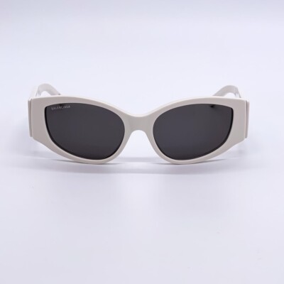 NEW BALENCIAGA BB0258S 003 OVERSIZED WHITE SUNGLASSES  display picture 3