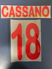 kit cassano nr 18 x maglia bari anni 90 nuovo