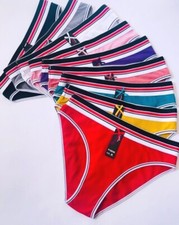 6-12 Women's Bikini Long Leg High cut Panties Undies Cotton Underwear 30105 S-XL